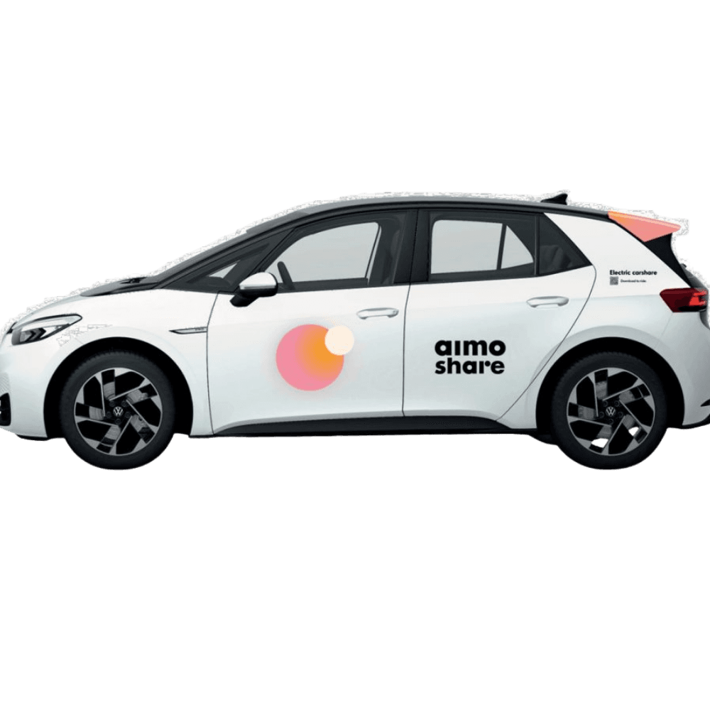 Aimo Share — case study mockup
